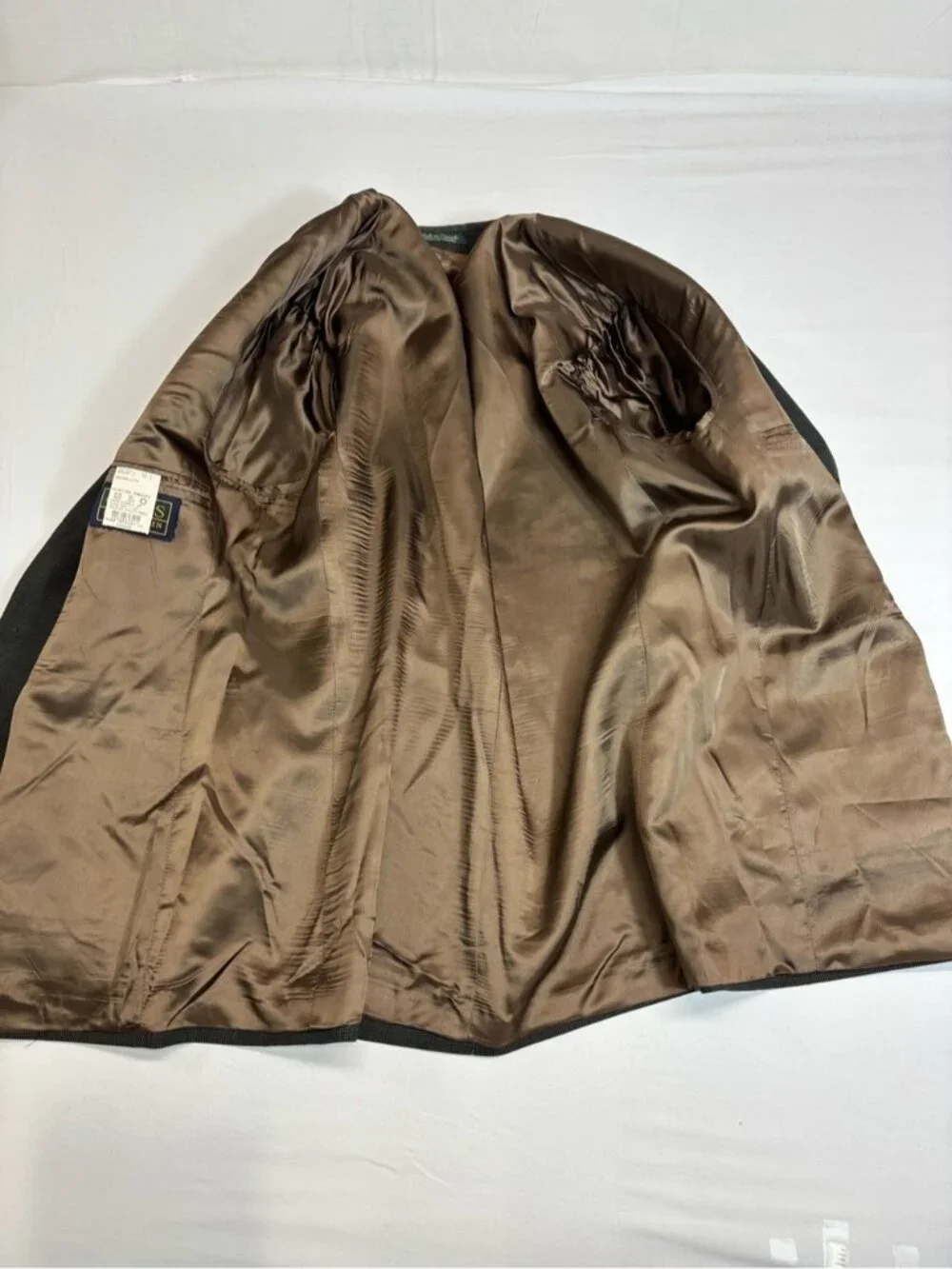 Chaps Ralph Lauren Olive Green 100% Wool 3-Button Blazer Sport Coat 46R